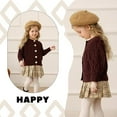 thumbnail image 3 of Younger Tree Baby Girl Sweater Fall Winter Solid Long Sleeve Button Knit Cardigan Clothes for 18-24 Months, 3 of 8