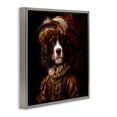 thumbnail image 3 of Stupell Industries Canine Crown Prince Gray Framed Floater Canvas Wall Art design by Kelley Parker, 25 x 25, 3 of 9