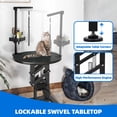 thumbnail image 4 of DEXTRUS Electric Adjustable Pet Grooming Table with Adjustable Overhead Arm and Tool Organizer and Leash Hooks, 110 lb Limit, 4 of 10