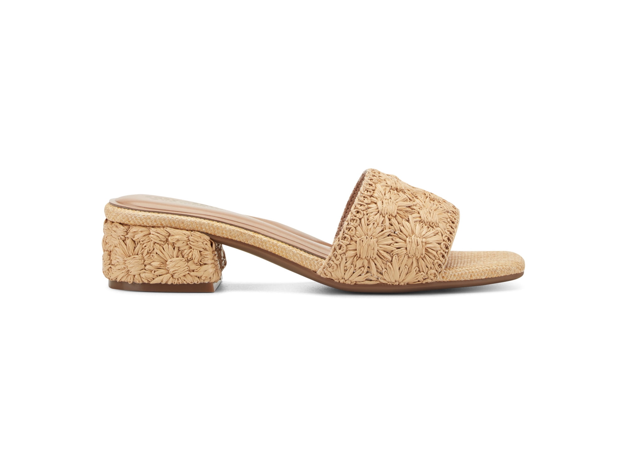 Easy Spirit Women's Rosario Raffia Block Heel Sandal