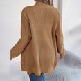 thumbnail image 3 of Women Fashion Autumn Winter Rope Cardigan Sweater Long Sleeve Solid Color, 3 of 8