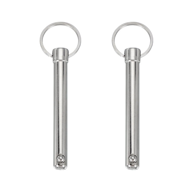 Uxcell Quick Release Pin, Bimini Top Pin Marine Hardware Carbon Steel 3/8"x2.56"