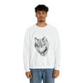 thumbnail image 4 of Wolf Crewneck Sweatshirt, Image Applied by Hoffstalle, Sizes S to 5XL, 4 of 7