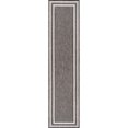 thumbnail image 2 of JONATHAN Y TSN209D-28 Dover Classic 3-Stripe Border Dark Gray/Ivory 2 ft. x 8 ft. Indoor/Outdoor Runner Rug, 2 of 7