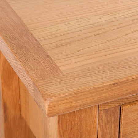 HERCHR Console Table with 2 Drawers Oak 32.7