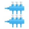 thumbnail image 2 of Plastic Aquarium Water, Control Valve Connector Fish Chip Removal Tools Tube Volume  Air Splitter Oxygen Pump Accessory6 Way, 2 of 8