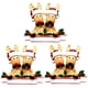thumbnail image 1 of Adorno Navideño Ganfancp Reno-Familia con Bufandas Personalizado Papá Noel Colgante X3, 1 of 4