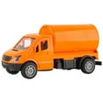 thumbnail image 1 of Orange Color Inertia Toy Car Model Vending Vehicle Design With Openable Doors And Lift Up Sides Simulation Stall Truck For Kids Boys Children Slide Play 5.31X1.97X2.56Inches, 1 of 7