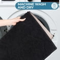 thumbnail image 6 of Superior Brou Geometric Diamond Washable Bath Rug, Set of 2, Medium, Black, 6 of 10