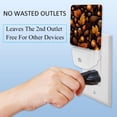 thumbnail image 3 of Thanksgiving acorns LED Square Night Lights - Bright and Compact Bedroom or Bathroom Lighting Solution with Auto on/Off Sensor - Set of 2 Square Shaped Nightlights, 3 of 6