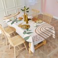 thumbnail image 3 of Orange Boho Sun, Moon and Plant Pattern Rectangle Tablecloth 60"x102",Waterproof Polyester Rectangle Table Cloth, Wipeable Spillproof Polyester Tablecloth for Dining, Camping, Indoor and Outdoor, 3 of 6
