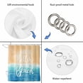 thumbnail image 5 of Blue Coastal Waterproof Fabric Shower Curtain,Life Is Better At The Beach Beach Waterproof Fabric Shower Curtain for Bathroom Curtains Bathtubs Hotel Shower Curtains with 12 Hooks Standard 66x72, 5 of 8