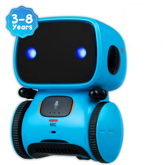 TIFOR R1 Interactive Smart Robot, Learning Kids Toy, Ages 3-8, Voice Activated, Touch Sensitive, Play, Talk, Dance, & Sing, Boys & Girls - Blue