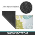 thumbnail image 6 of Green and Blue Pioneer Flower Pattern Kitchen Rugs Sets Of 2,Anti Fatigue Kitchen Mat Rugs Non Slip Washable,Decorative Kitchen Floor Mats for Kitchen,Sink,Laundry,17"x30"+17"x47", 6 of 7