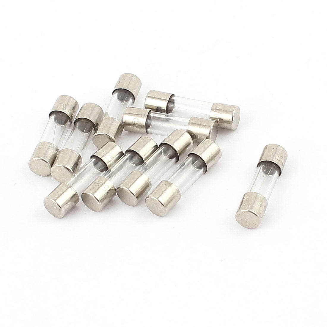 10 pieces 250V 1.25A 5x20mm Slow Blow Glass Tube Fuses 