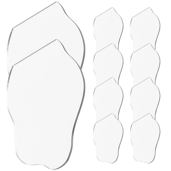 CIMAXIC 10 Pcs Miroir Magnétique pour Téléphone en Acrylique Argenté pour Application de Maquillage et Soins