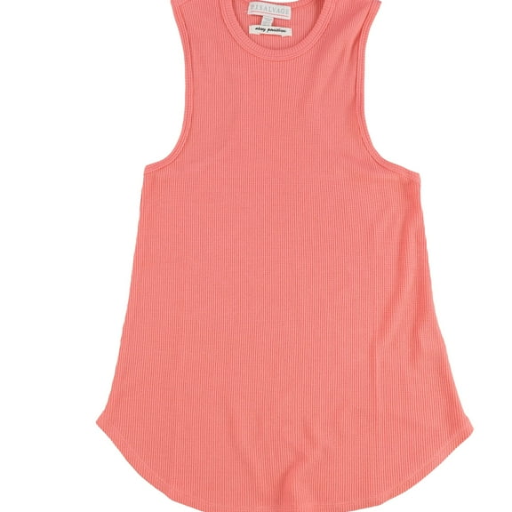 P.J. Salvage Womens Waffle Knit Pajama Sleep Tank Top, Orange, Medium