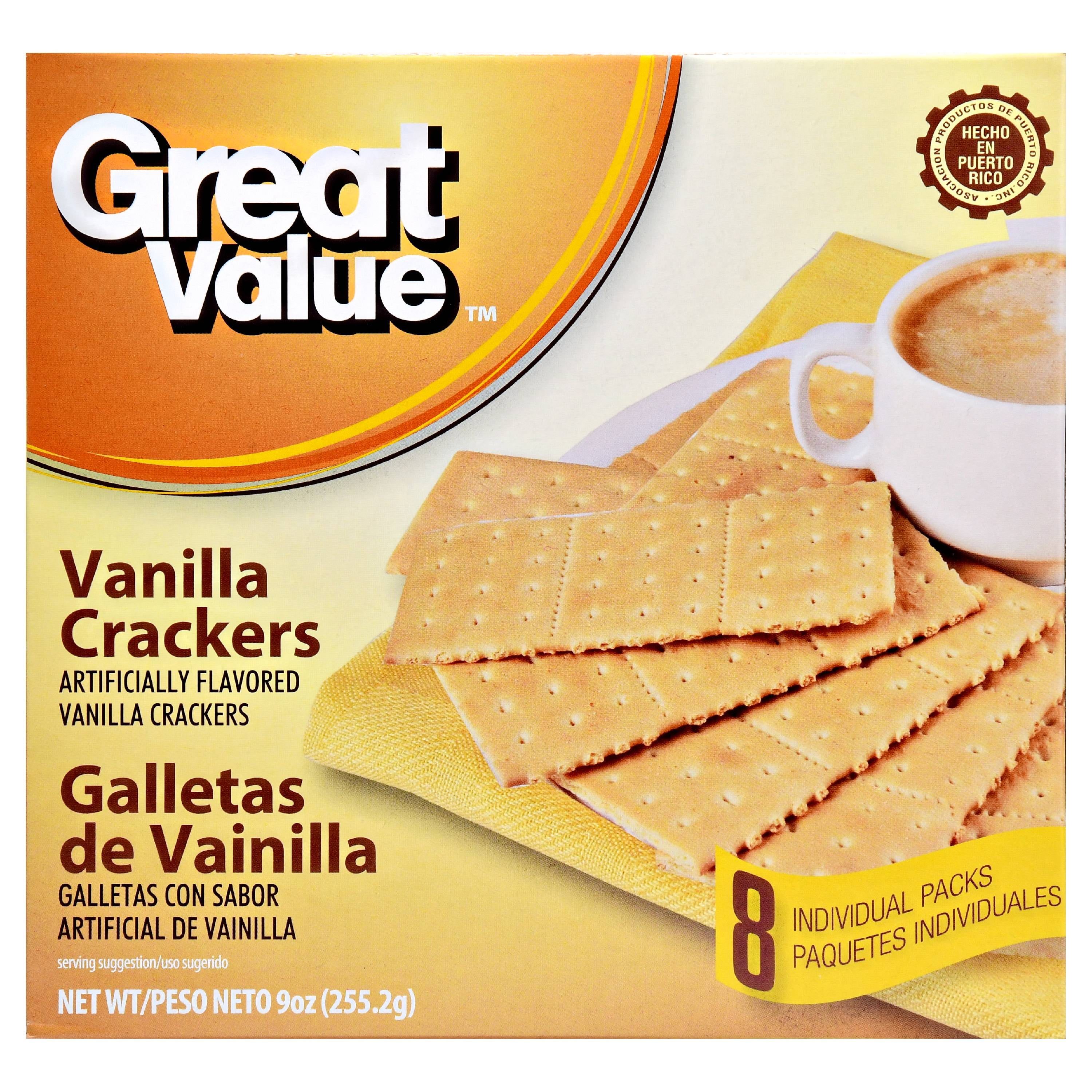 Great Value Vanilla Crackers, 9oz Box