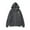 Gray, variant on Mens Shirts Zipper Hooded Pockets Print Casual Long Sleeved Outwear Sweatshirts,Blouse for Men Black S