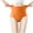 Orange, variant on Bigersell Matching Underwear Clearance Women Underwear Boyshort Thongs Panty Style P-19 Cotton Plus Size Panties Thong Briefs Mid Waist Women Cheeky Panties Purple XL