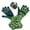 Green, variant on Ambidextrous thorn-proof gardening gloves, latex & lead free polyester, touchscreen friendly, reinforced fingertips plus long sleeves for pruning and outdoor jobs.