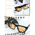 thumbnail image 2 of FEISEDY Vintage Square Cat Eye Sunglasses Women Trendy Cateye Sunglasses B2473, 2 of 8