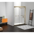 thumbnail image 3 of Elegant Kitchen and Bath Semi-frameless shower door 60 x 76 Brushed Gold, 3 of 12