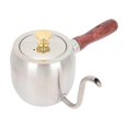 thumbnail image 1 of Stainless Steel Hand Drip Coffee Kettle with Wooden Handle and Long Spout, 1 of 4