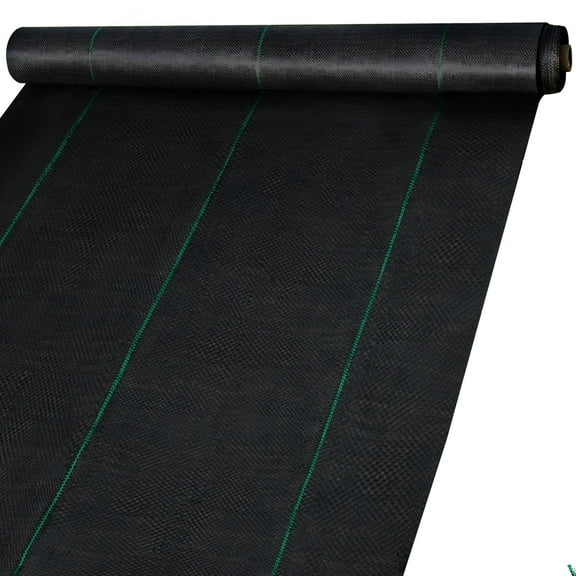 VEVOR Weed Control Fabric 6ft x 300ft - Geo Textile Fabric Heavy Duty - Woven Ground Cover for Commercial Greenhouse, Yard, Garden Barrier Cloth Blocker Mat