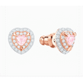 thumbnail image 3 of Swarovski One Stud Pierced Earrings - Multi-coloured - Rose Gold Plating, 3 of 4