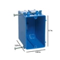 thumbnail image 2 of 1-Gang 20.3 cu. in. New Work Electrical Outlet Box and Switch, 2 of 6