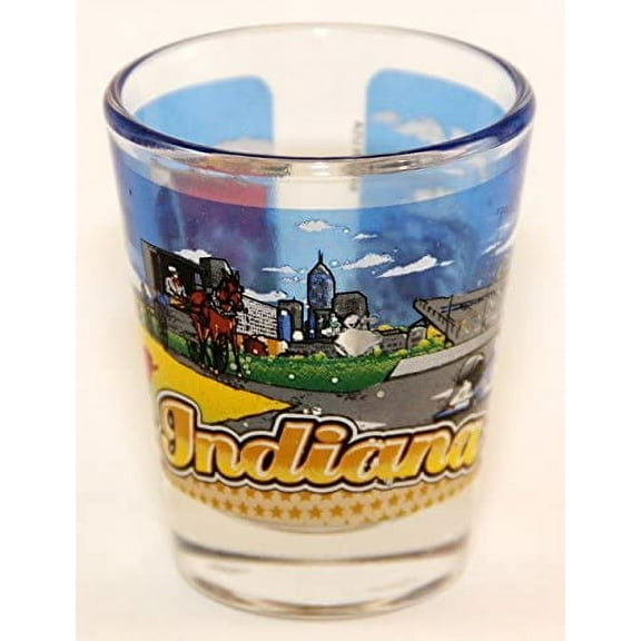 Indiana State Wraparound Shot Glass