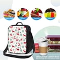 thumbnail image 4 of Lsque Vintage Christmas Reindeer Lunch Bag Lunch Box for Women Men Reusable Insulated Lunch Tote Bag,Leakproof Thermal Cooler Sack Food Handbags Case High Capacity, 4 of 9