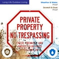 thumbnail image 5 of Private Property No Trespassing Protected by Video Surveillance Sign, 12x12 Aluminum, 5 of 8