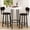 White, variant on Cvortll 3 Pieces Bar Table Set, Bistro Kitchen Table Sets with 2 PU Leather Bar Stools, Wood Pub Bar Table Set for Breakfast Nook Small Space Restaurant, Square Table