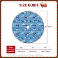 thumbnail image 3 of KLL Blue Fish Christmas Tree Skirt 36" ,Party Decorations Farmhouse for Christmas Decorations Holiday Party, 3 of 6