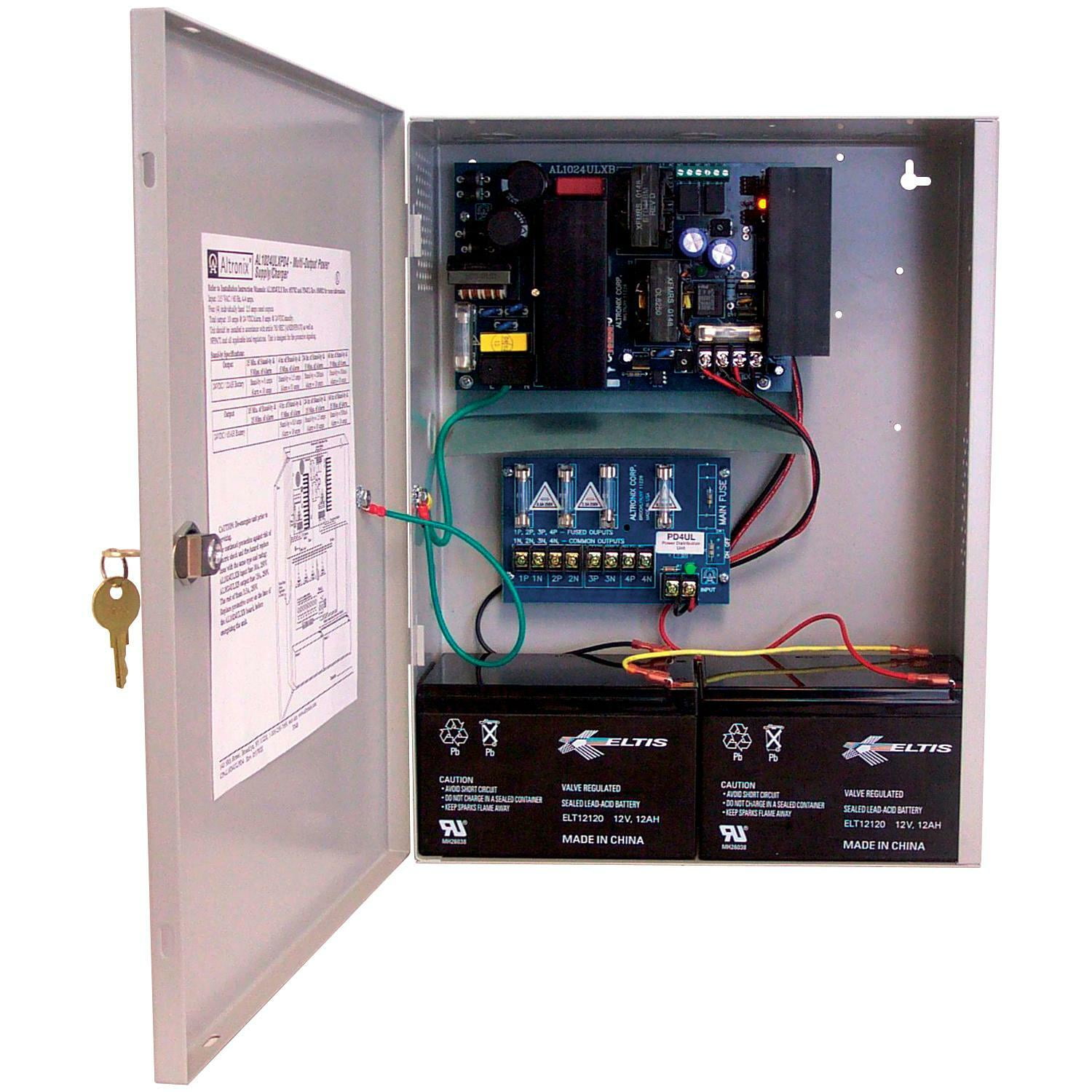 ALTRONIX AL1024ULXPD4 Power Supply 4 Fuse 24VDC 10A