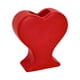 thumbnail image 2 of Jarrón en forma de corazón | Ornamento decorativo de resina 1.2L | Acabado brillante | Rojo o blanco | Diseño desmontable | Mesa en casa | Arreglo floral | 16x14x6cm | 1 pieza, 2 of 9