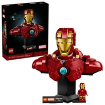 LEGO Marvel Iron Man MK4 Bust - Building Kit for Adults, Ages 18  - Includes Iron Man Minifigure - Collectible Model for Super Hero Fans - Gift for Men and Women - 76327