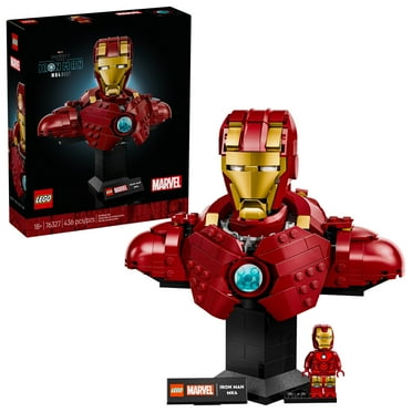LEGO Marvel Iron Man MK4 Bust - Building Kit for Adults, Ages 18  - Includes Iron Man Minifigure - Collectible Model for Super Hero Fans - Gift for Men and Women - 76327