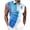H Blue, variant on Nmnitkp Men's Zip Collar Sleeveless Golf Shirt, Gradient Polka Dot Breathable Athletic Tank Top for Golf, Fitness & Summer Casual Wear Blue,S