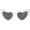 White/Grey, variant on Heart Sunglasses Cute Pearl Heart Shaped Sunglasses Age 3-8