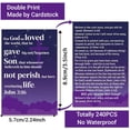 thumbnail image 2 of 240pcs Gospel Tracts Religious Christian Cards Roman Road Salvation Tracts Serenity Prayer Pocket Jesus Bible Verse Cards for Evangelism Easter Party (God's Way of Salvation), 2 of 6