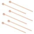 thumbnail image 4 of TEHAUX 6Pcs Hard Wood Mallets Percussion Sticks for Children Rhythm Training Music Practice Light Brown Color, 4 of 6
