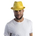 thumbnail image 2 of Dress Up America 915 Sequined Fedora Hat, Yellow, 2 of 2