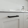 thumbnail image 5 of Design House Portico 5-Pack Modern 3.8" Center-to-Center Square Cabinet Pulls, Matte Black, 5 of 17