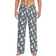 thumbnail image 2 of Goofa Cute Rabbit Printed Soft Pajama Pants for Men, Wide Leg Comfy Casual Lounge Yoga Pants-XX-Large, 2 of 9