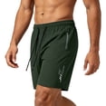 thumbnail image 5 of Mens Athletic Shorts Elastic Waist Drawstring Quick Dry Basketball Shorts Zipper Pockets Summer Hiking Gym Workout Short, S, 5 of 5