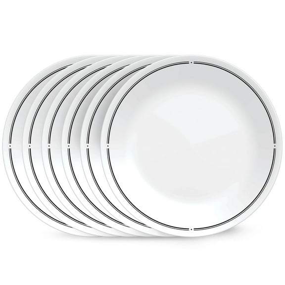 Corelle Brasserie 10.25" Glass Dinner Plate (Set of 6)