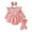 Pink, variant on newwalpole Newborn Infant Patterned Lace Ruffle Romper with Matching Socks and Headband Ribbed Baby Bodysuit Sets Pink for Size 12-18 Months